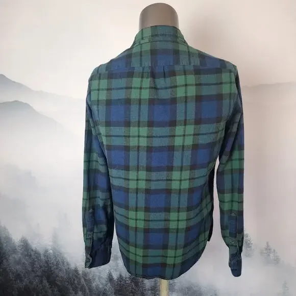 J.Crew Midweight Flannel Workshirt in Regenerative Cotton | Men's Slim Medium - Picture 9 of 13